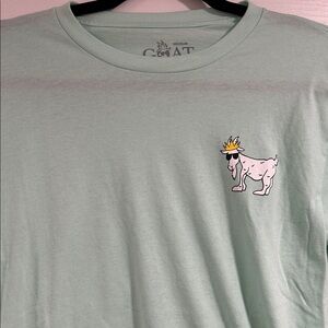 Mint green GOAT USA short sleeved Tshirt